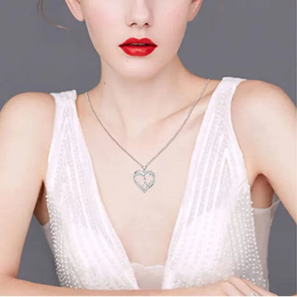 Exquisite Fashion Women's Creative Initials Necklace Diamond Love Pendant Engagement Necklaces for Women Letters Jewelry Accessories Birthday Holiday Anniversary Gift