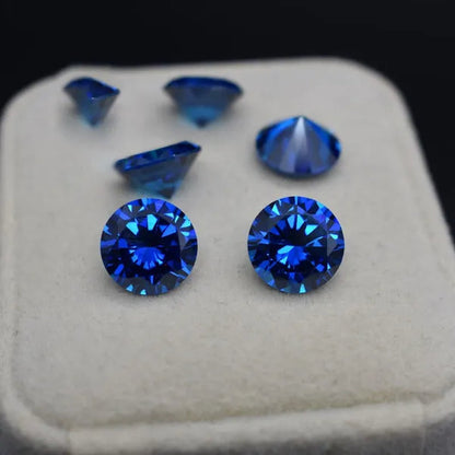 Natural Cutting 3A Blue Tanzania Sapphire Unheated 6x8mm 7x7mm Corundum Spinel Various Shapes Mosaic Jewelry Diy Blue Gem AAA