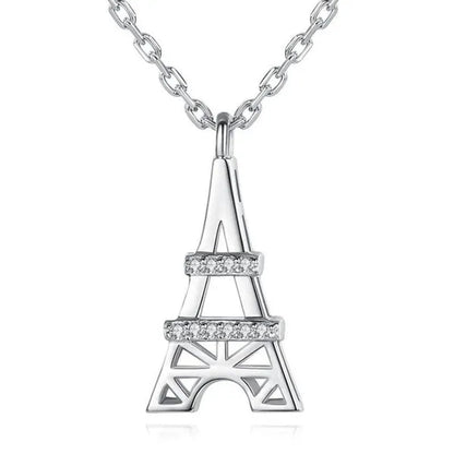 Eiffel Tower Pendant Neckalce for Women Daily Causal Necklace Jewelry Gift