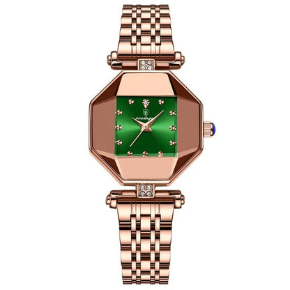 POEDAGAR Rose Gold Fashion Women Watch Stainless Stain Waterproof Ladies Quartz Watches Luxury Female Wristwatch