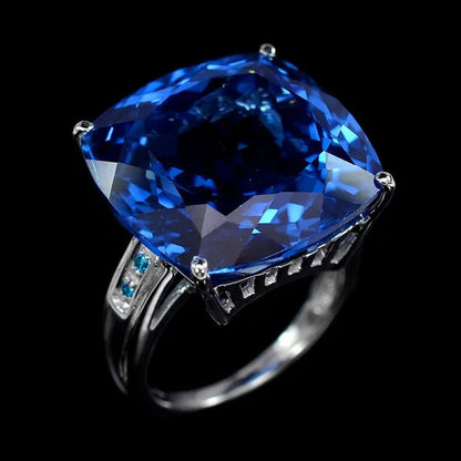 New CT Blue Sapphire Wedding Rings Size5-10
