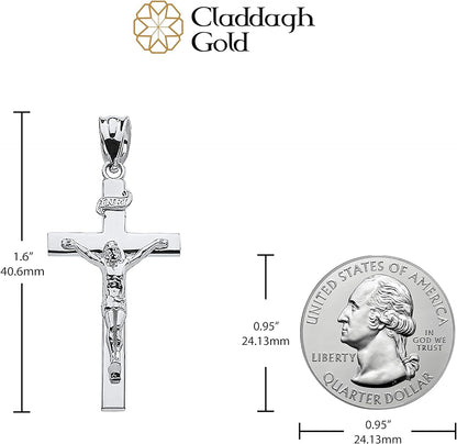 Sacred Symbolism: Embrace Faith Sterling Silver Cross Pendant - Choose Your Perfect Size (S-L)