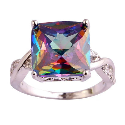 Jewelry Fashion Engagement Red Ruby Rings Gifts