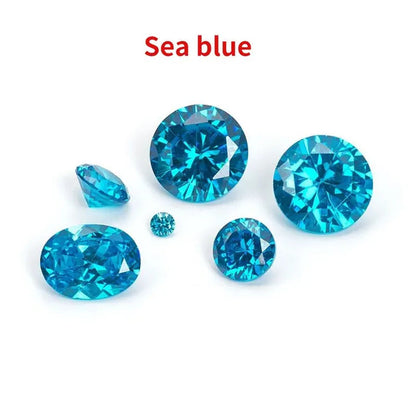 Round Brilliant Cut 5.0mm To 12.0mm D Color Moissanites Loose Stone Diamond Ring Jewelry Bracelet Material High Quality