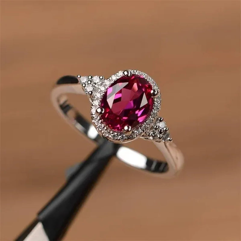 Mystic Topaz Ring Oval Cut Promise Engagement Ring Solid Sterling Silver Ring Rainbow Gemstone Birthstone Ring