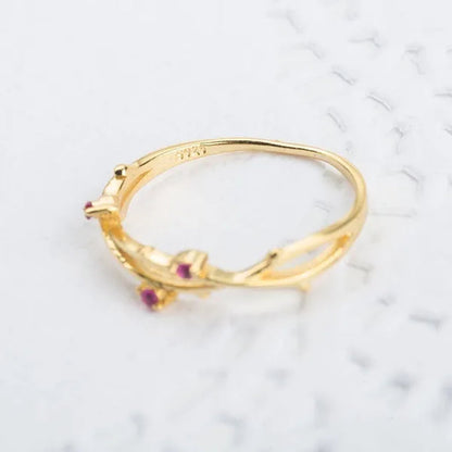 Simple Fashion Natural Ruby Gemstone Bridal Wedding Ring for Womens Engagement Wedding Party Diamond ring Engagement ring Valentine's Day Present Size 5-12