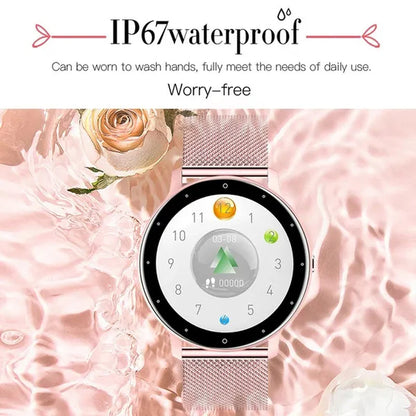 LIGE 2021 New Women Smart Watch Men Real-Time Activity Tracker Heart Rate Monitor Sports Ladies Life Waterproof Smart Watch Men For Android IOS