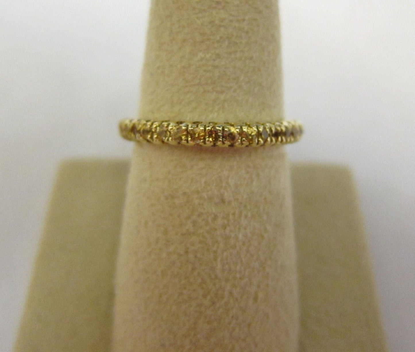 YELLOW SAPPHIRE ALL AROUND SET ETERNITY BAND