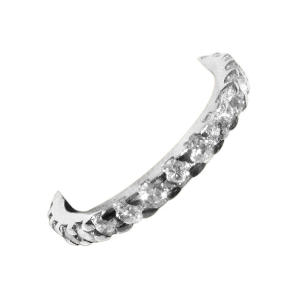 diamond round brilliant shape eternity band small portion for sizeing