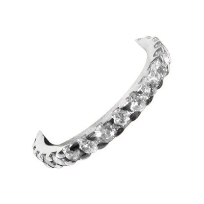 diamond round brilliant shape eternity band small portion for sizeing