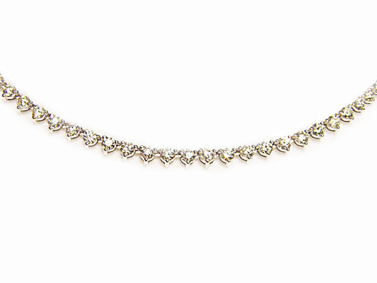 DIAMOND 60 ROUND BR SHAPE 3 PRONG SET FRONT SET NECKLACE