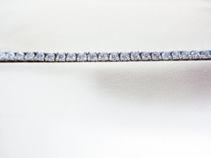 DIAMOND ROUND BRILLIANT SHAPE 4 PRONG SET TENNIS DIAMOND BRACELET