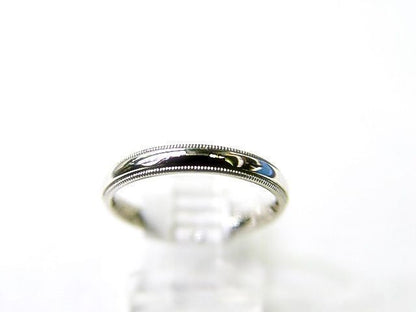 PLATINUM POLISHED ROPE OUTER PLATINUM WEDDING BAND