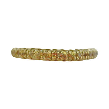 YELLOW SAPPHIRE ALL AROUND SET ETERNITY BAND