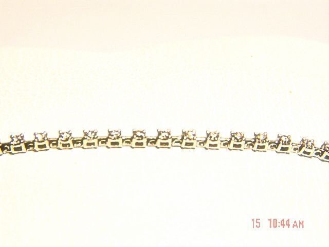 DIAMOND ROUND BRILLIANT SHAPE BRACELET DIAMOND TENNIS BRACELET