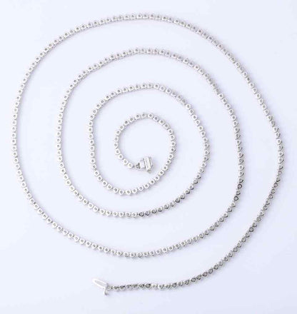 Diamond Tennis Opera Necklace
