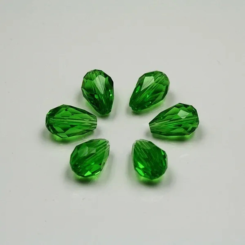 Multi-Color Top Quality Crystal Tear Drop Shape Beads Crystal Glass Beads Loose Spacer round Beads for Jewelry Making