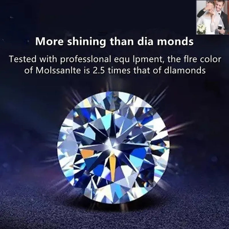 Moissanite Jewelry round Brilliant Cut Diamonds in Bulk