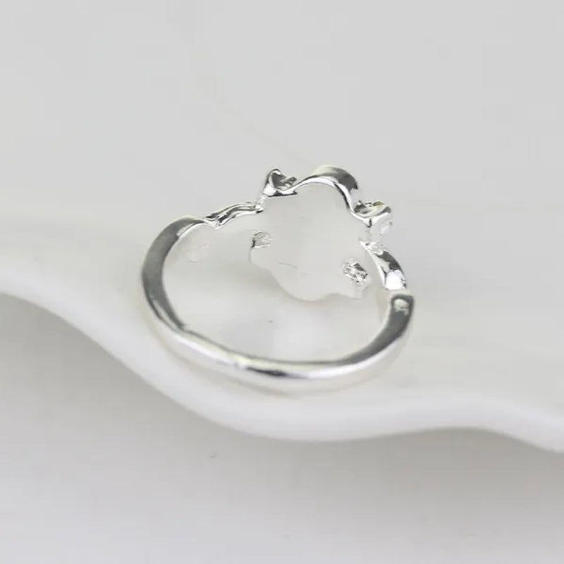 Vampire Diaries Elena with the Same Crystal Cat Eye Diamond Ring Size 6 ~ 12