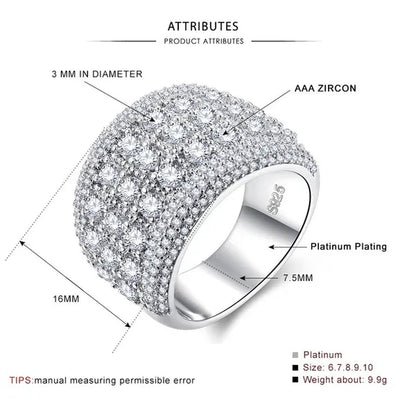 New Luxury Fashion Round Moissanite Diamond Ring Engagement Ring for Women Lady Anniversary Gift Jewelry Christmas Gift