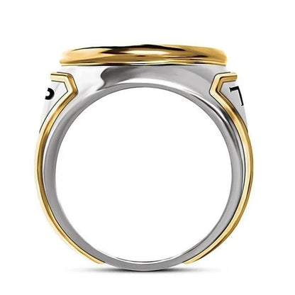 USA President Trump Statue Commemorative Coin Rings Trump Supporters Titanium Steel Jewelry Successfully Elected Souvenir Gift