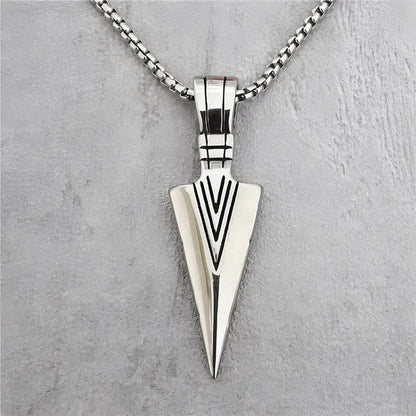Long Chain Necklace Mens Alloy Necklaces Fashion Jewelry Gold Black Silver Color Pendant