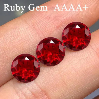 Natural Ruby AAAA+ Unheated 10.50 Cts Natural Mined 11.0Mm Sri-Lanka Garnet Red Ruby round Cut VVS Loose Gem