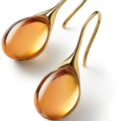 Exquisite Fashion Creative Water Drop Diamond Pendant Earrings Natural Crystal Earrings Jewelry Women's Earrings Wedding Engagement Earrings Jewelry Birthday Party Anniversary Gift