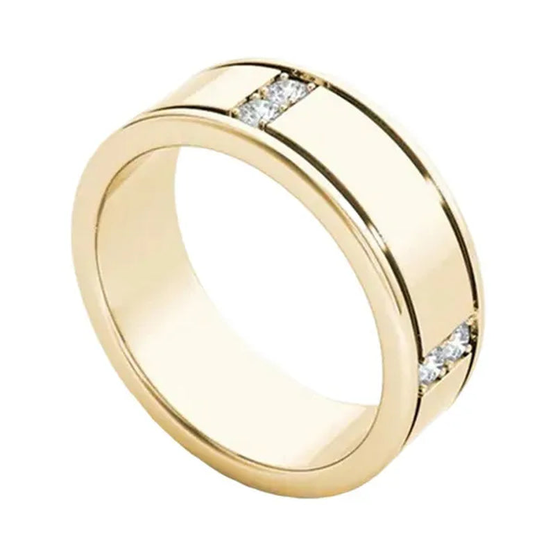 1Pc Luxury Romantic Couple Jewelry Accessories Men'S Diamond Ring Ladies Heart Diamond Couple Ring Bride Wedding Engagement Jewelry Us 6-11