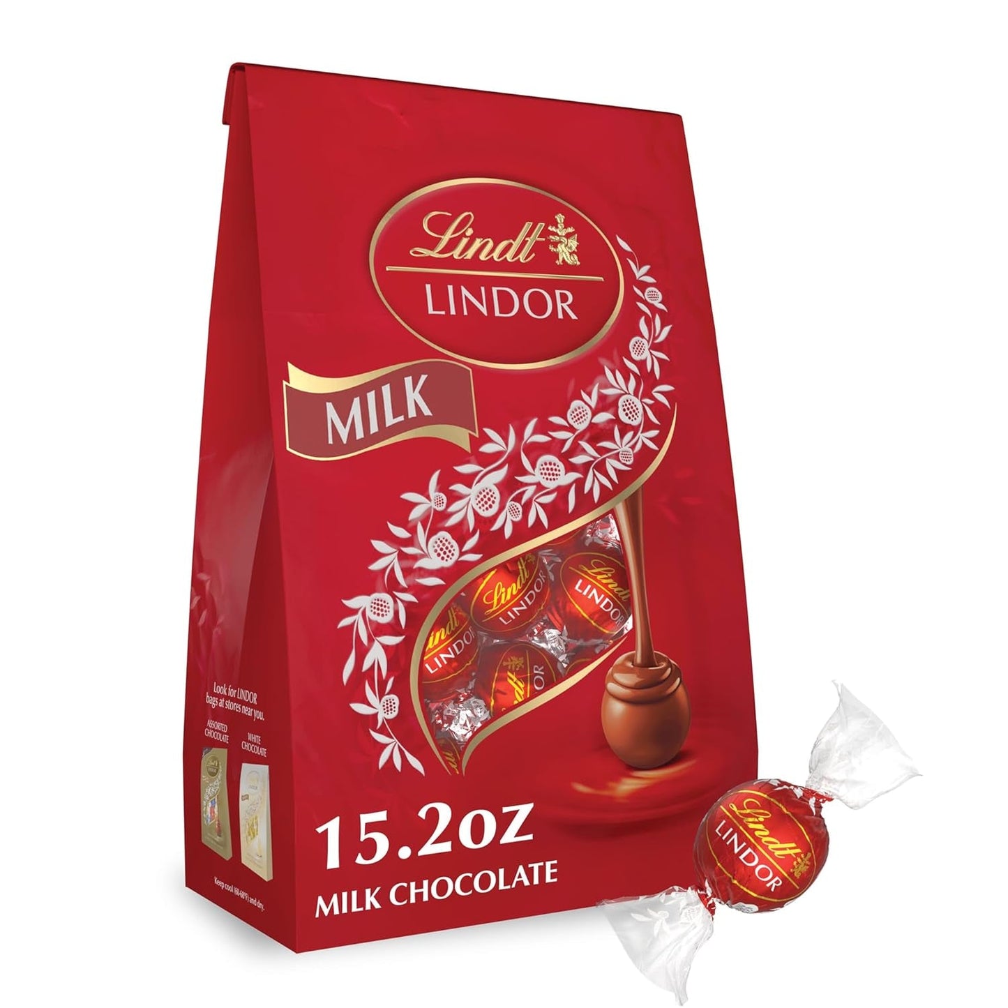 Milk Chocolate Candy Truffles, Milk Chocolate with Melting Truffle Center, 15.2 Oz. Bag