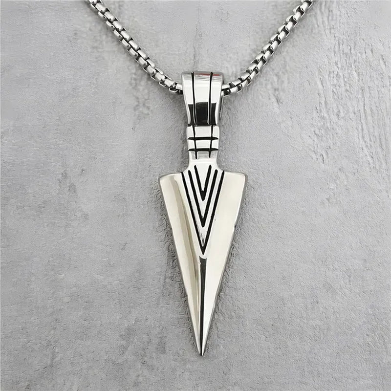 Men's Fashion Jewelry Black Gold Silver Color Pendant Long Chain Necklace Mens Necklaces
