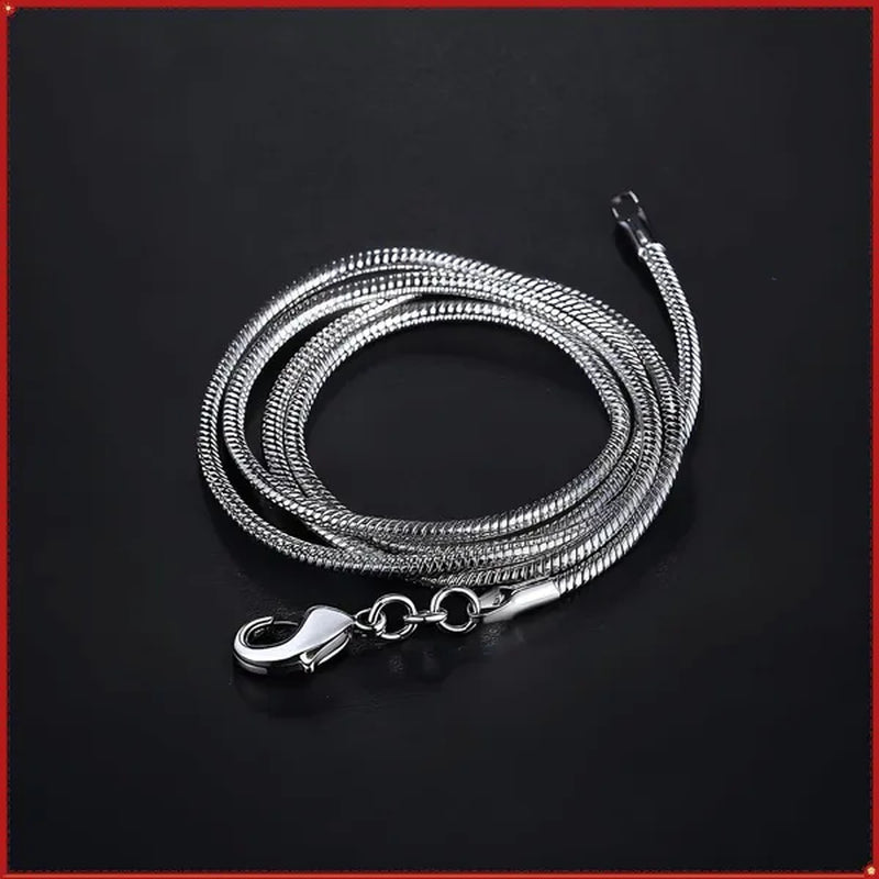 Stacked Jewelry 2mm Snake Chain Gold Plated 925 Sterling Silver Necklace for Women