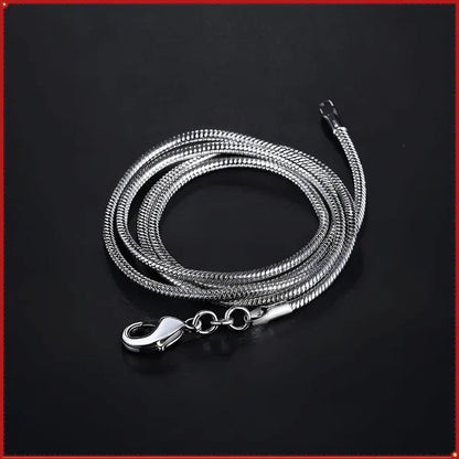 Stacked Jewelry 2mm Snake Chain Gold Plated 925 Sterling Silver Necklace for Women
