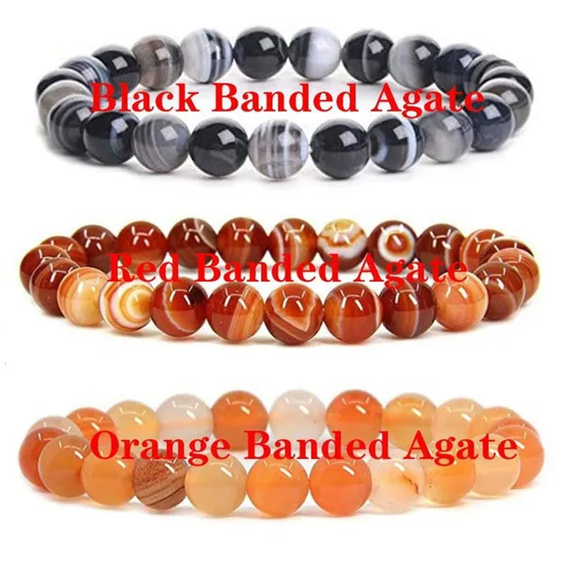 6Mm 8Mm Natural Stone Chakra Beaded Charm Bracelets Tiger Eye Amethyst Lapis Lazuli round Beads Bracelet Women Yoga Jewelry