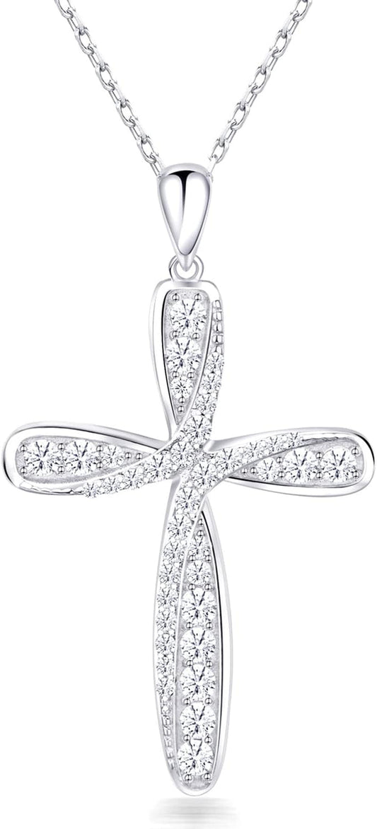 925 Sterling Silver Cross Necklace for Women Mothers Day Gifts Silver Cross Necklaces Womens Jewelry Gifts for Women Mom Her