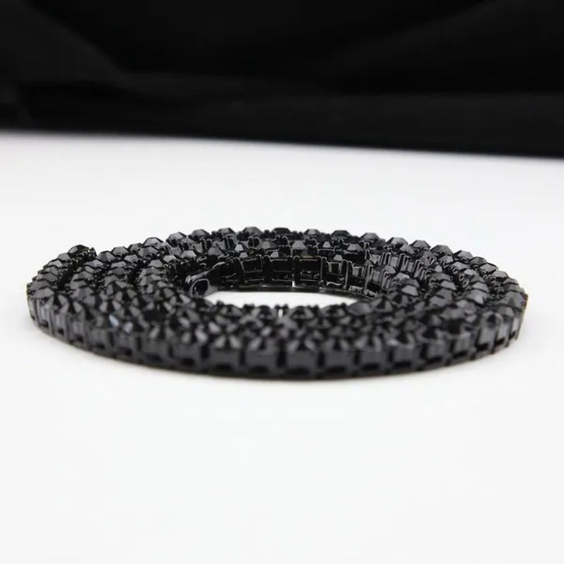 Men's Necklaces Alloy Crystal Rhinestone Diamond Chains Necklaces Hip Hop Rock Gift