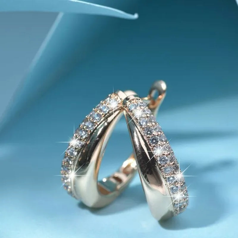 Exquisite Fashion   Diamond Stainless Steel Earrings European and American Women Earrings Health Care Weight Loss Earrings 100% Surprise  Chakra Burning Fat Yoga Energy Slimming Diamond Earrings Jewelry