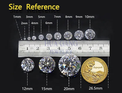 0.5Ct 5Mm round Brilliant Cut Black Moissanite Loose Stone VVS1 Excellent Cut Jewelry Making Stone