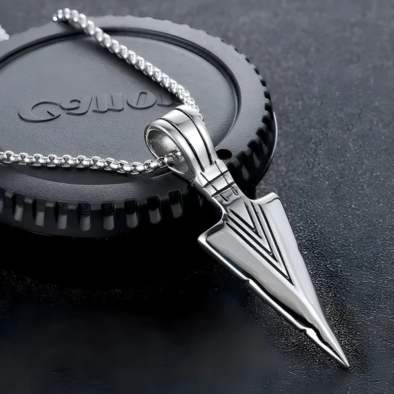 Men's Fashion Jewelry Black Gold Silver Color Pendant Long Chain Necklace Mens Necklaces