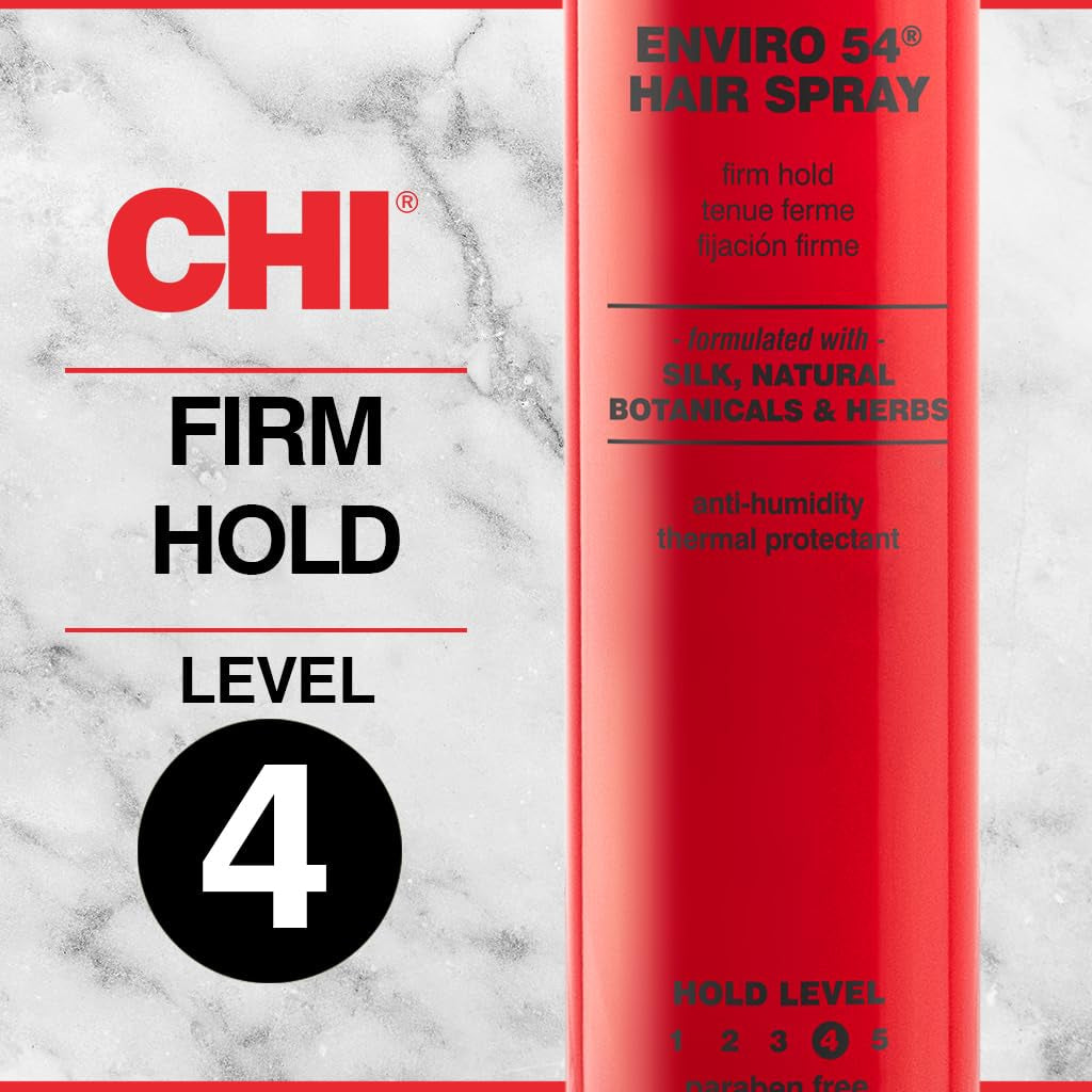 Enviro 54 Hairspray, Firm Hold, Lightweight Spray to Finish & Secure Hairstyles, Sulfate & Paraben-Free, 2.6 Oz