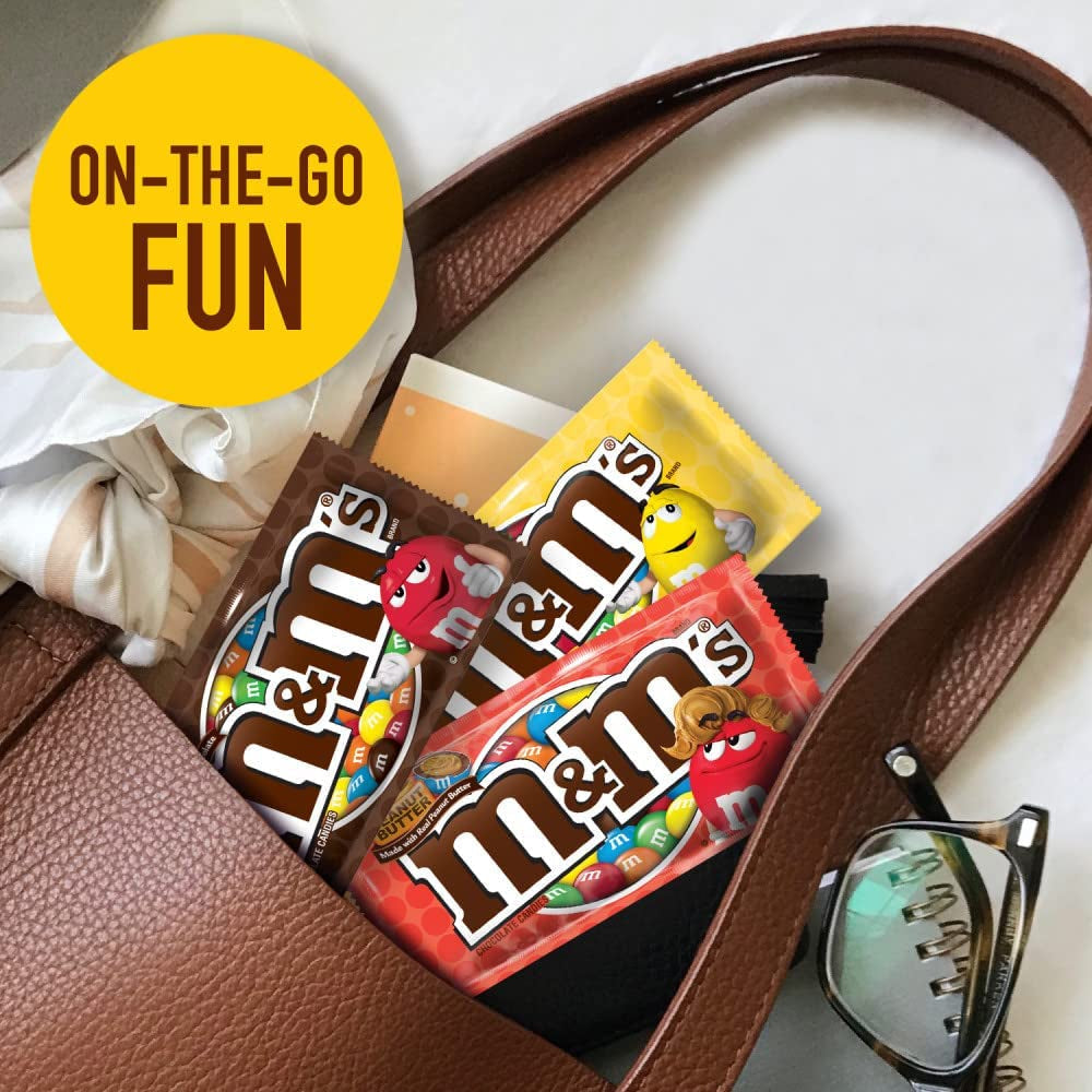 Peanut, Peanut Butter & Milk Chocolate Variety Pack Full Size Milk Chocolate Candy Assortment, 30.58 Oz 18 Ct