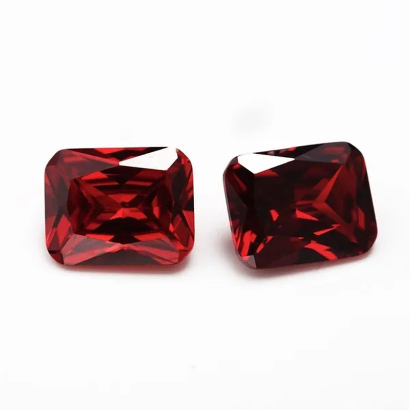 Unheated 10.00 Cts Natural Mined 10mmx12mm Sri-Lanka Ruby Emerald Rectangle Cut VVS Gem