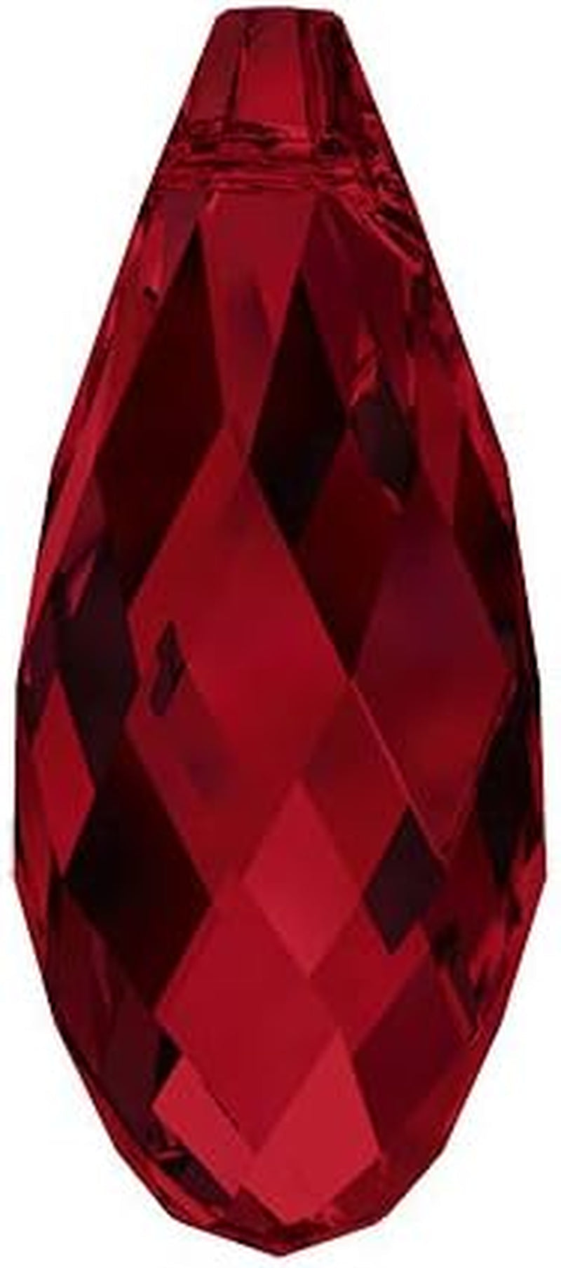 13 X 6.5Mm Austria Crystal 6010 Briolette Pendant by 4-Pcs (Siam)