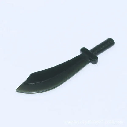 Natural Hetian Jade Sapphire Broadsword Pendant Mini Seiko Carved Qinghai Material Black Sapphire Pendant Mountain Material Jade Sword