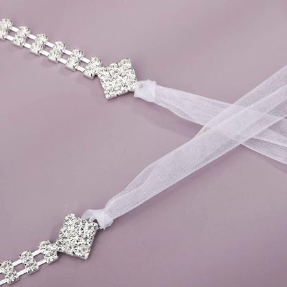 Rhinestones Sexy Shoulder Bra Body Chain Fringe Tassels Body Jewelry Wedding Arm Chain Summer Beach Bikini Shoulder Harness for Women Brides (Type C)