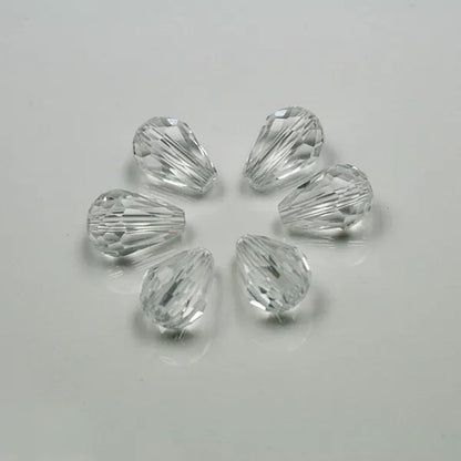 Multi-Color Top Quality Crystal Tear Drop Shape Beads Crystal Glass Beads Loose Spacer round Beads for Jewelry Making