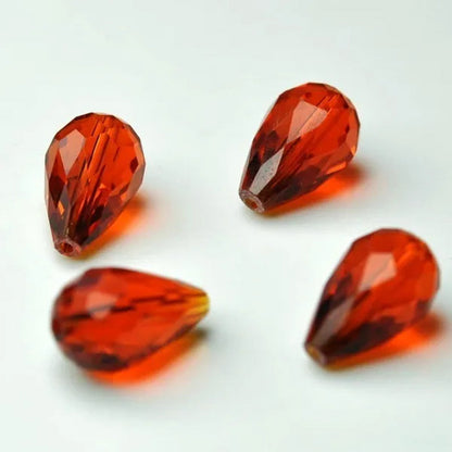 Multi-Color Top Quality Crystal Tear Drop Shape Beads Crystal Glass Beads Loose Spacer round Beads for Jewelry Making