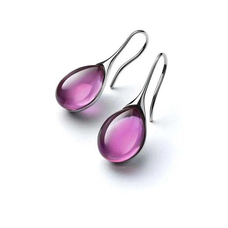 Exquisite Fashion Creative Water Drop Diamond Pendant Earrings Natural Crystal Earrings Jewelry Women's Earrings Wedding Engagement Earrings Jewelry Birthday Party Anniversary Gift