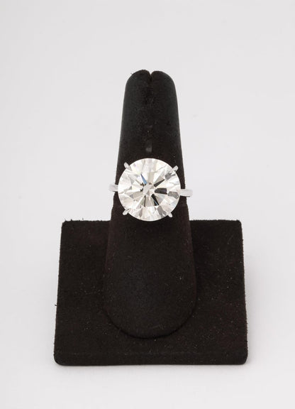 11 Carat GIA Certified Round Brilliant Diamond Platinum Engagement Ring