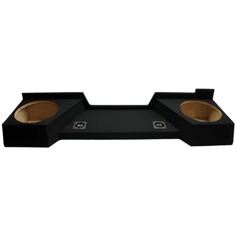 Compatible with Chevy Silverado or GMC Sierra Full Size Extended Cab Truck 2007-2013 Dual 12" Subwoofer Sub Box Speaker Enclosure